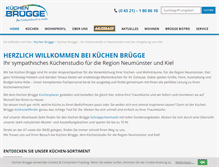 Tablet Screenshot of kuechen-bruegge.de